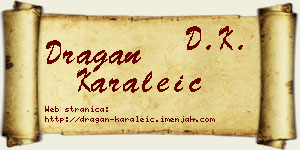 Dragan Karaleić vizit kartica